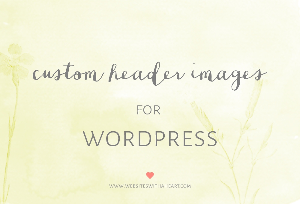 custom header images in wordpress -