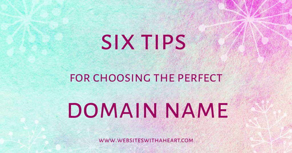 Domain names - 6 tips Domain names - 6 tips